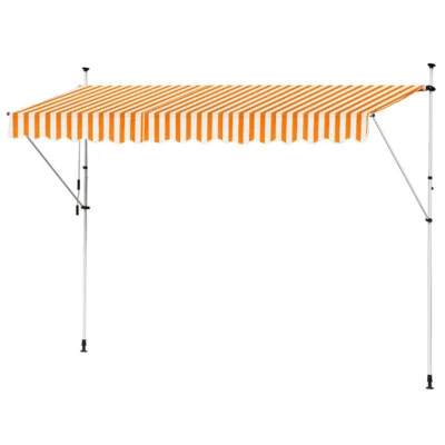 Store Banne Manuel Marquise Jardin Terrasse Auvent Télescopique 400 cm Kingpower - Photo 1/2