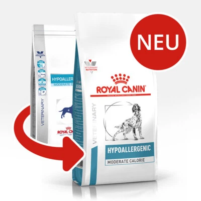 14 kg ROYAL CANIN HYPOALLERGENIC MODERATE CALORIE CANINE HME23 - Bild 1 von 2