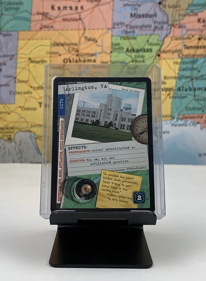 SHIPS SAME DAY The X-Files Card LP/NM Arlington, VA (Site) Premiere Set 1996 CCG - Image 1 of 1