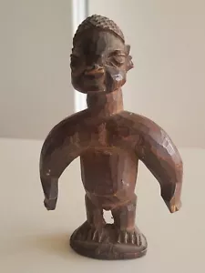 Vintage African Carved Wood Tribal Man 5.25" - Picture 1 of 9