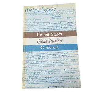 United States Constitution California 1976 1977 History Study Guide Law Book - Bild 1 von 7