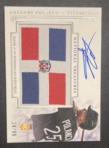 2014 Panini National Treasures Made in Dominican #78 Gregory Polanco RPA RC /99 - Imagen 1 de 4