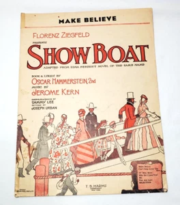 Vintage Sheet Music Florenz Ziegfeld Presents SHOW BOAT 1927 - Picture 1 of 4