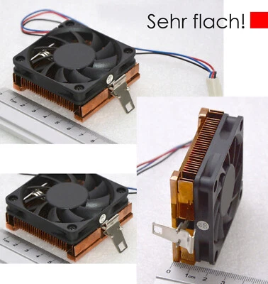 60x60mm Solid Copper Cooler Socket 370 Pentium III Ultraflat 98 - Image 1 of 3