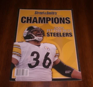 2005 STEELERS SUPERBOWL XL CHAMPIONS STREET & SMITH'S JEROME BETTIS COVER - Picture 1 of 2