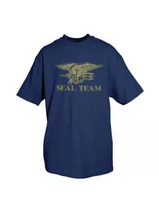 Seal Team T-Shirt, Navy Blue - M Cotton - Picture 1 of 1