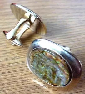 Gemelos vintage para hombre concha de perlas PAT 1.144.883 - Imagen 1 de 8