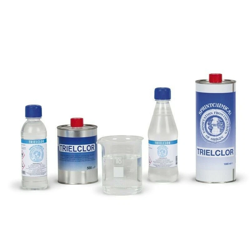TRIELINA TRICLORO 250/375/500 ml SGRASSATORE COLLA ETICHETTE ADESIVI SMACCHATORE - Immagine 1 di 1
