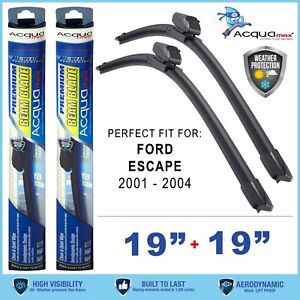 windshield Wiper Blades Replacement Wiper 19" Set for Ford Escape 2001-2004