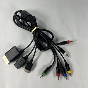 Xbox 360 - wii - ps2 - ps3 universal component cable system to tv cable - Picture 1 of 11