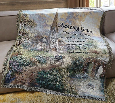 Increíble Gracia Inspirador Nicky Boehme Tapiz Lanzamiento 50"x60" por Virah Bella Foto 1 de 2