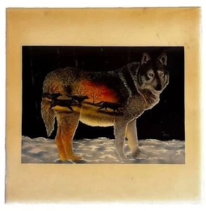 Ceramic Art Tile - D.L. Valdes- "MOTHER WOLF" 8x8 by WILDLIFE GALLERY - Picture 1 of 6
