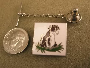 Animated Cartoon Brown Cow Vintage Tie Tack Lapel Pin chocolate dairy milk k30 - Picture 1 of 5