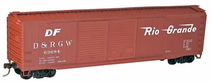 Accurail HO Scale 50' AAR D/D Boxcar Kit - D&RGW - Picture 1 of 2