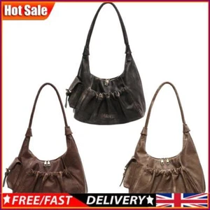 Bolso de mano vintage para mujeres con cierre de cremallera Bolso de mano para mujer Bolso de calle - Imagen 1 de 14