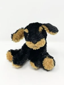Russ Doozer Black Brown Rottweiler Puppy Dog Mini Beanbag Plush Item 20353 4” - Picture 1 of 12
