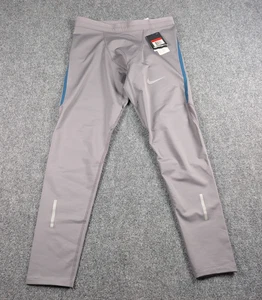 Nike Running Tech Tight Mens Large Gray Full Length Performance NWT - Picture 1 of 11