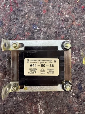 Signal Transformer A41-80-36 115/230V 36v ct /18v, 80va,50/60hz - Image 1 of 4