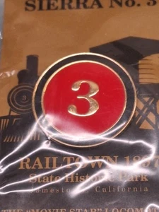 PIN RECUERDO SHERRA #3 PARQUE HISTÓRICO ESTATAL FERROCARRIL CALIFORNIA - Imagen 1 de 5