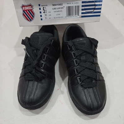 K Swiss Classic Luxury Edition negro para mujer talla 6,5 9001002 BAJO ESTADO DE CONSERVACIÓN Foto 1 de 4