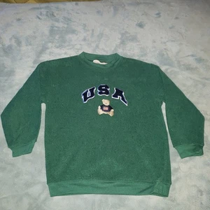 Expressions USA Oso de Peluche Cuello Redondo Sudadera Niños Pequeños TALLA 6X De adentro hacia afuera - Imagen 1 de 5