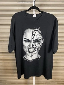 Vintage WWE Wrestling Tee Shirt Mens 2XL Black Halloween Scary Spooky Sports - Picture 1 of 2
