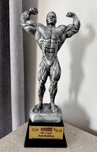 Bodybuilding Cup Large 19 Inch Figurine Of Bodybuilder Sport Prize Desk Decor - Picture 1 of 13