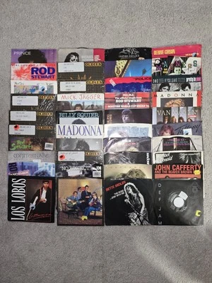 Lot Of 86 (Mostly 1980s Music Prince, Madonna Etc) 45 Vinyl  Records - Image 1 of 4