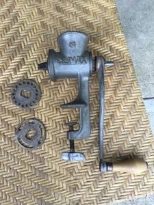 VTG Climax No. 51 Hand Crank Table Mount Food Meat Grinder With 3 Blades USA - Picture 1 of 4