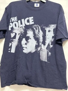 Y2K 2007 The Police Men’s XL T-Shirt Navy Blue Bandtee - Picture 1 of 9
