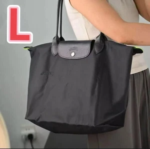Bolso de Mano Longchamp Le Pliage Grande Negro Nylon Bolso de Hombro Viaje Talla L Jp - Imagen 1 de 7