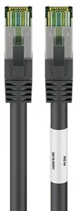 3x kabel krosowy CAT 8.1, S / FTP (PiMF), czarny; kabel krosowy CAT 8.1, S / FTP (PiMF), - Zdjęcie 1 z 7
