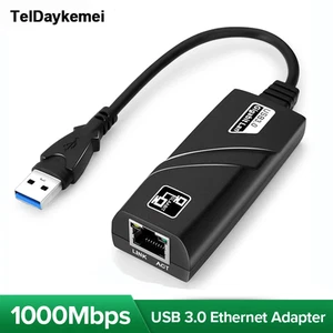 10/100/1000Mbps Wired USB 3.0 TypeC USB To Rj45 Lan Ethernet Adapter RTL8153 - Picture 1 of 7