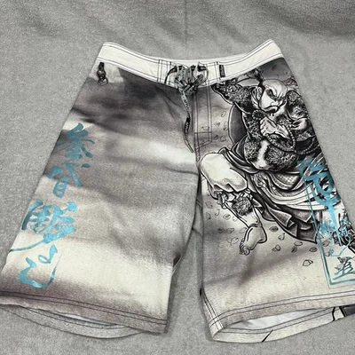 Bañador Affliction Board Shorts Japonés Samauri Shorts Para Hombres Talla 32 Foto 1 de 4