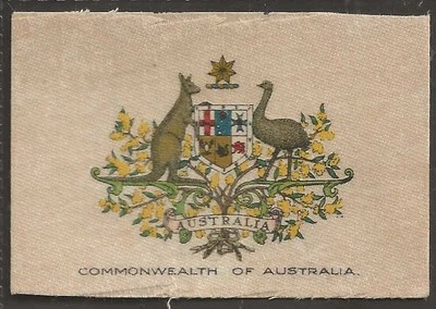 WILLS AUSTRALIAN-ARMS OF THE BRITISH EMPIRE 1910 (SILK SILKS)-#49- AUSTRALIA - Image 1 of 2