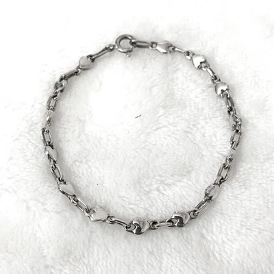Tiffany&co. Bracciale maglia ovale cuore puff argento 925 vintage usato Giappone - Immagine 1 di 4