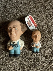 Three Stooges Squeezies 1999 Alpi Large Larry & small Curly - Bild 1 von 2