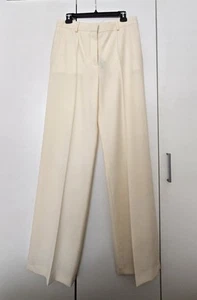 Stella McCartney straight-leg wool trousers Size 42 Cream - Picture 1 of 7
