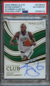 2022 Immaculate Kevin Garnett - Scorers Club Signatures Auto /25 - PSA Authentic - Picture 1 of 2