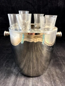 Waterford Marquis Vintage Kristall Wodka Kühler Set mit Eiskübel und 6 Gläsern - Bild 1 von 9