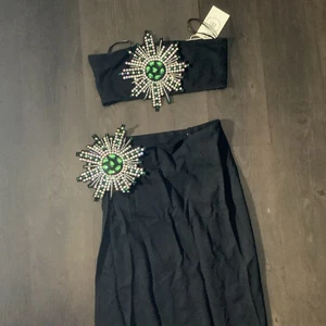 Bella Barnett Womens Two Piece Top And Skirt Black Size XS - Picture 1 of 6