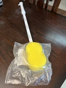 Easy Reach Sponge Shower Bath Long Handle Sponge Medical Supplies NEW - Picture 1 of 9
