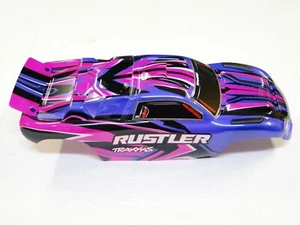 NEW TRAXXAS RUSTLER Body Painted PINK & PURPLE Edition CLIPLESS RUE5P - Picture 1 of 4