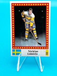 1991 Finnish Semic Marabou Stickers 31 Nicklas Lidstrom Rookie Card Red Wings - Picture 1 of 2