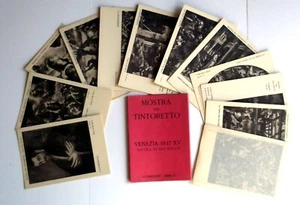 VENEZIA 1937 _ MOSTRA del TINTORETTO  a SCUOLA di SAN ROCCO cofanetto 12 cart - Bild 1 von 2