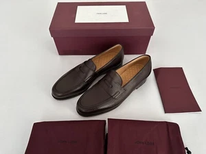 John Lobb Lopez Loafers Moorland Grain Leather Brown UK8 - Bild 1 von 12