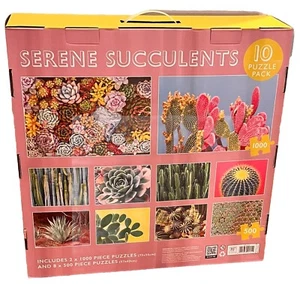 Robert Frederick Serene Succulents 10 pack Puzzle Set - Picture 1 of 8