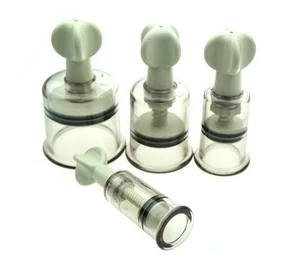 1PC 2PCS Vacuum Nipple Suction Cupping Enhancer Enlarger Sucker 5 Sizes - Picture 1 of 12