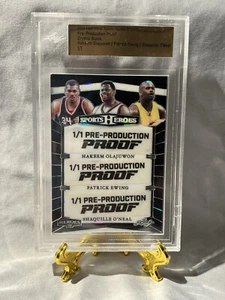 2024 Leaf Metal 1/1 -Shaquille O'Neal,Patrick Ewing Hakeem Olajuwon - Picture 1 of 3