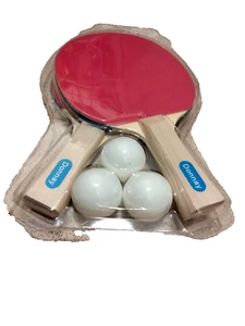 Table Tennis Ping Pong Racket Bat Paddle Blade and Balls Donnay Set Bats & Balls - Picture 1 of 2